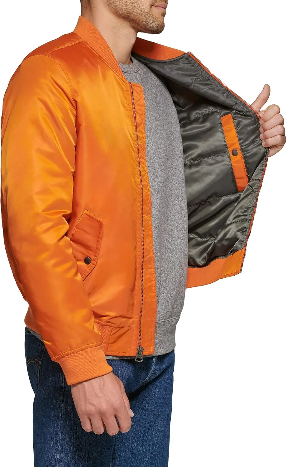 Levi's Men's MA-1 Flight Lightweight Zip-Up Bomber Jacket