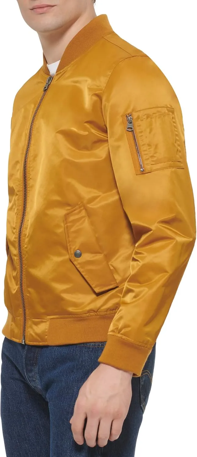 Levi's Men's MA-1 Flight Lightweight Zip-Up Bomber Jacket