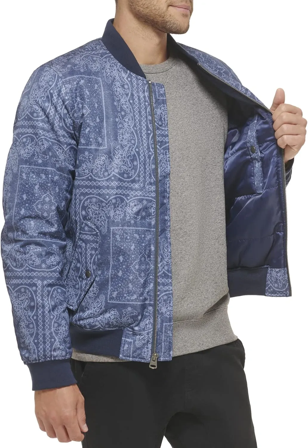 Levi's Men's MA-1 Flight Lightweight Zip-Up Bomber Jacket