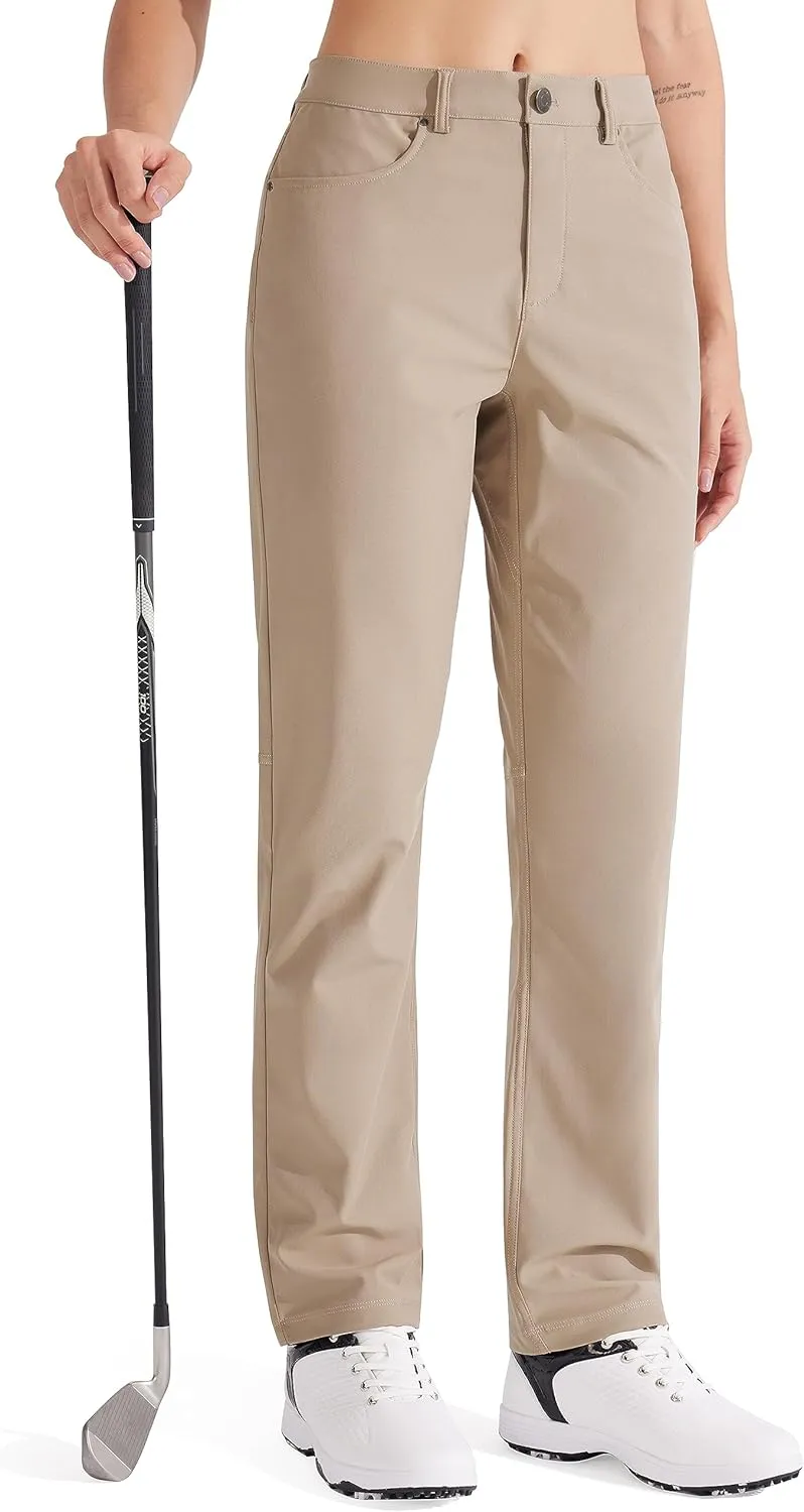 Libin Womens Dress Pants 29" 31" Stretch Straight Leg Work Slacks Office Business Casual Golf Pants for Travel Lightweight