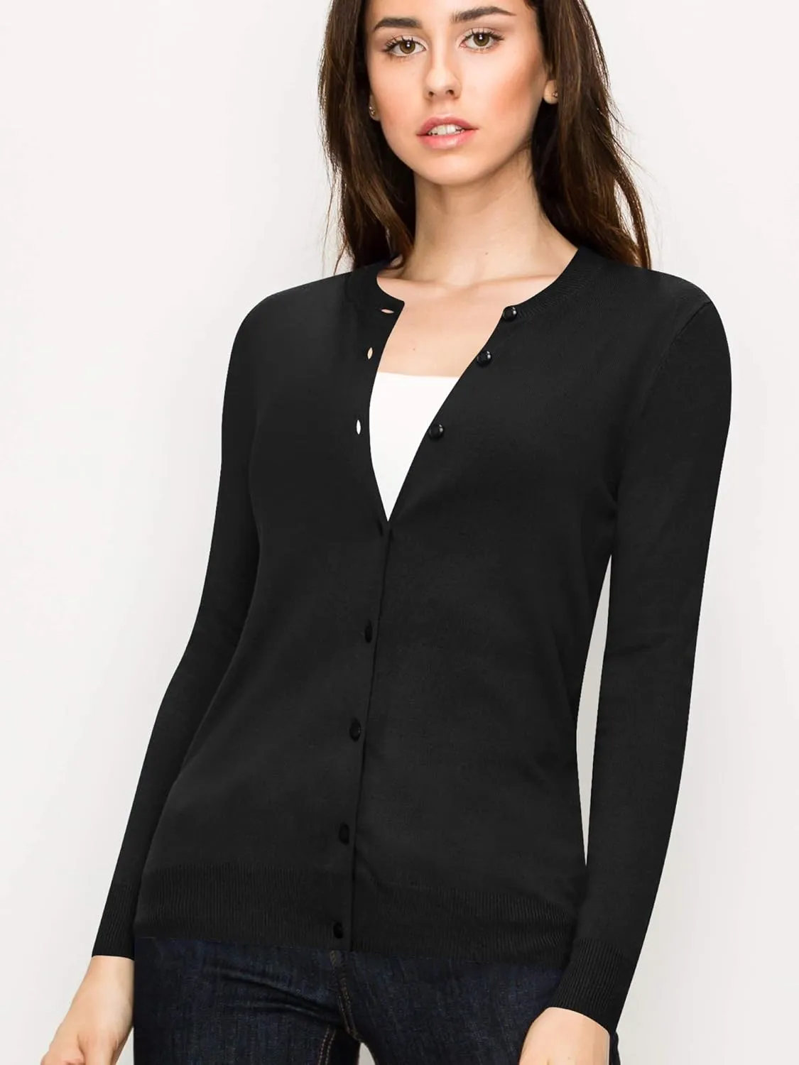 LL Womens Keep It Classic Round Cardigan