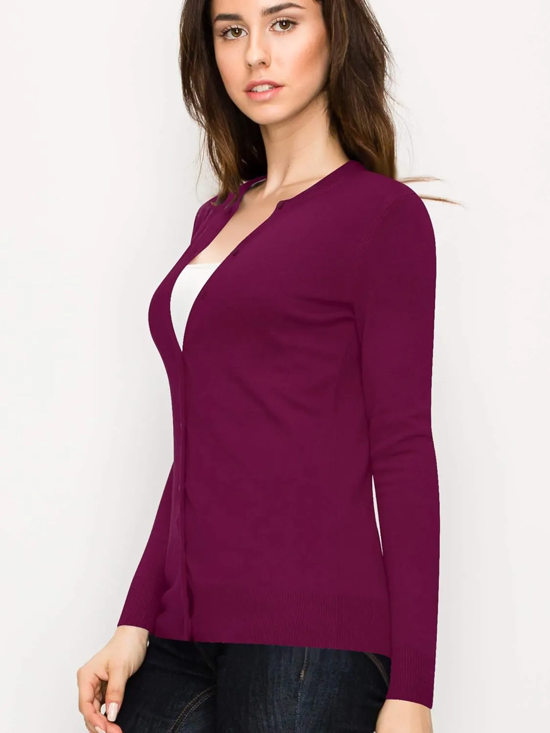 LL Womens Keep It Classic Round Cardigan