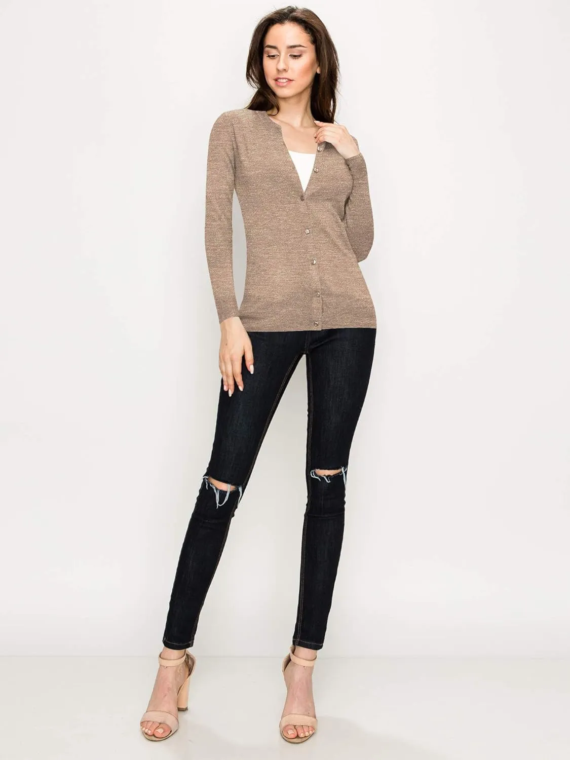 LL Womens Keep It Classic Round Cardigan