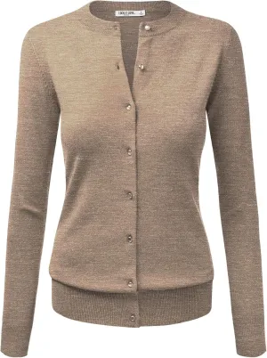 LL Womens Keep It Classic Round Cardigan