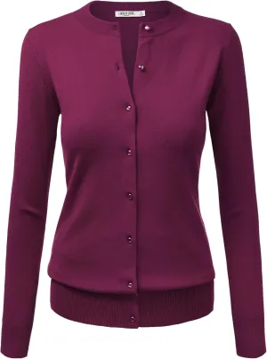 LL Womens Keep It Classic Round Cardigan