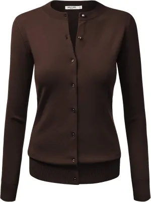 LL Womens Keep It Classic Round Cardigan