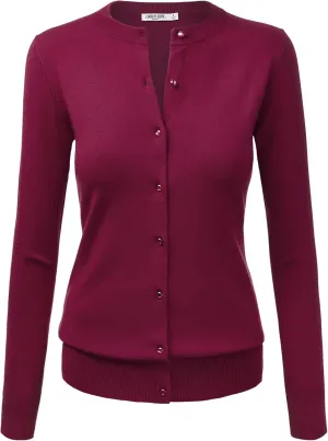 LL Womens Keep It Classic Round Cardigan