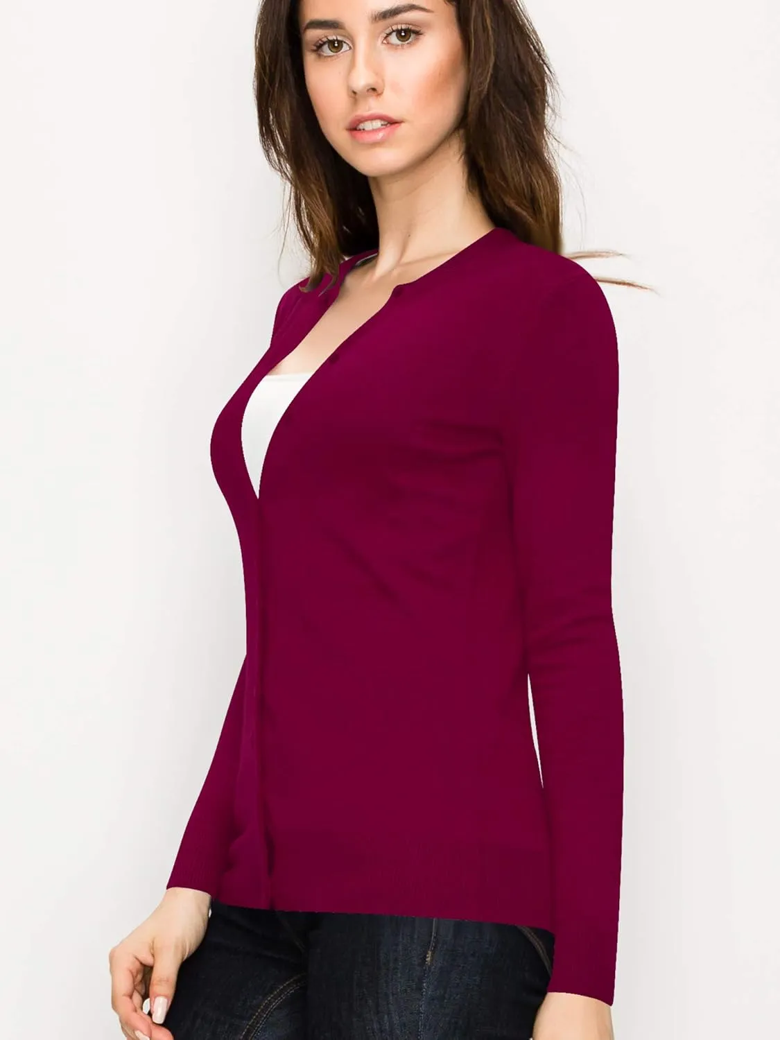 LL Womens Keep It Classic Round Cardigan