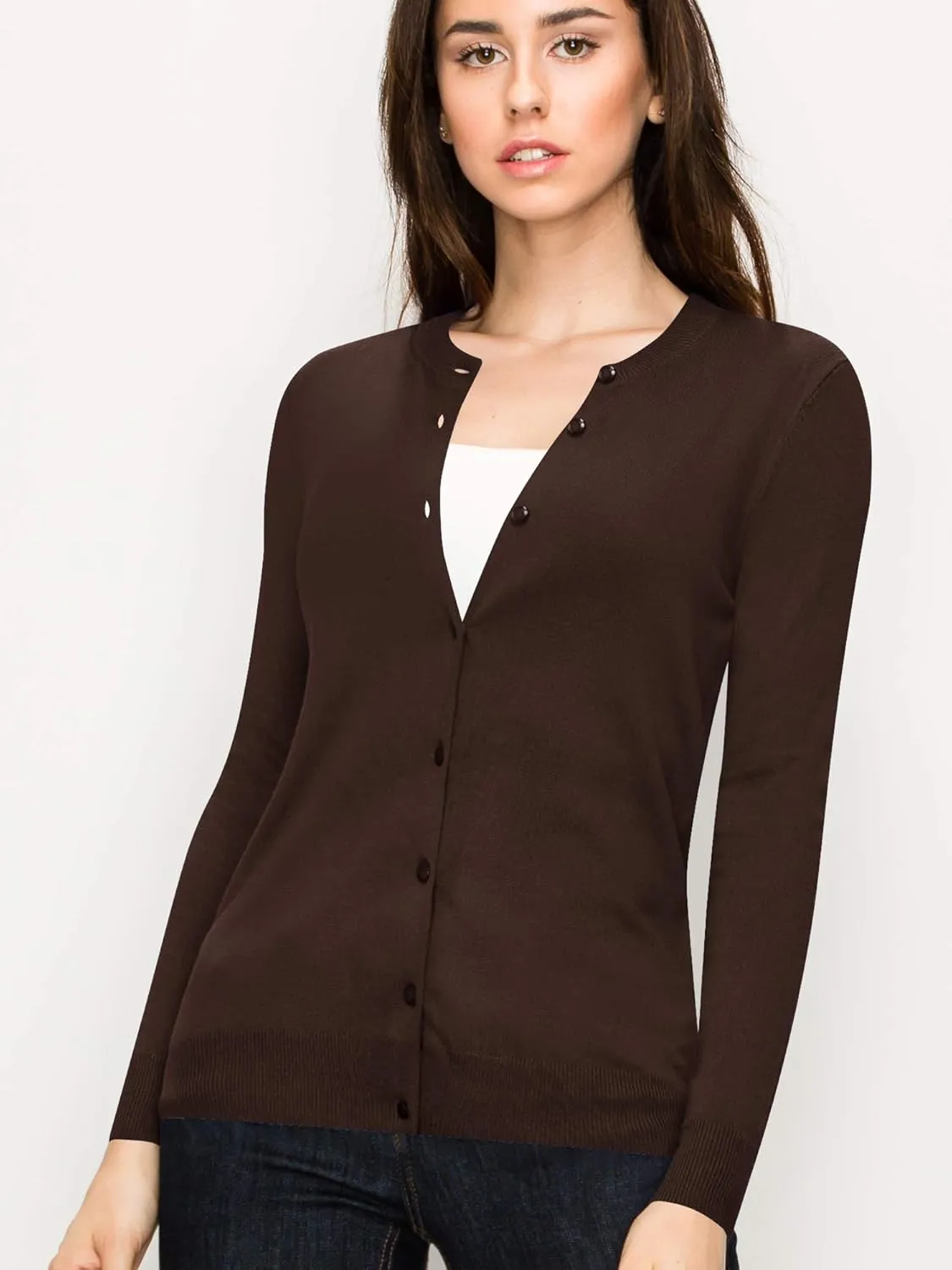 LL Womens Keep It Classic Round Cardigan