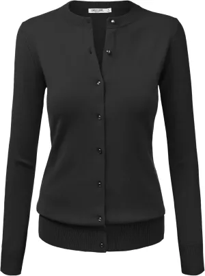 LL Womens Keep It Classic Round Cardigan