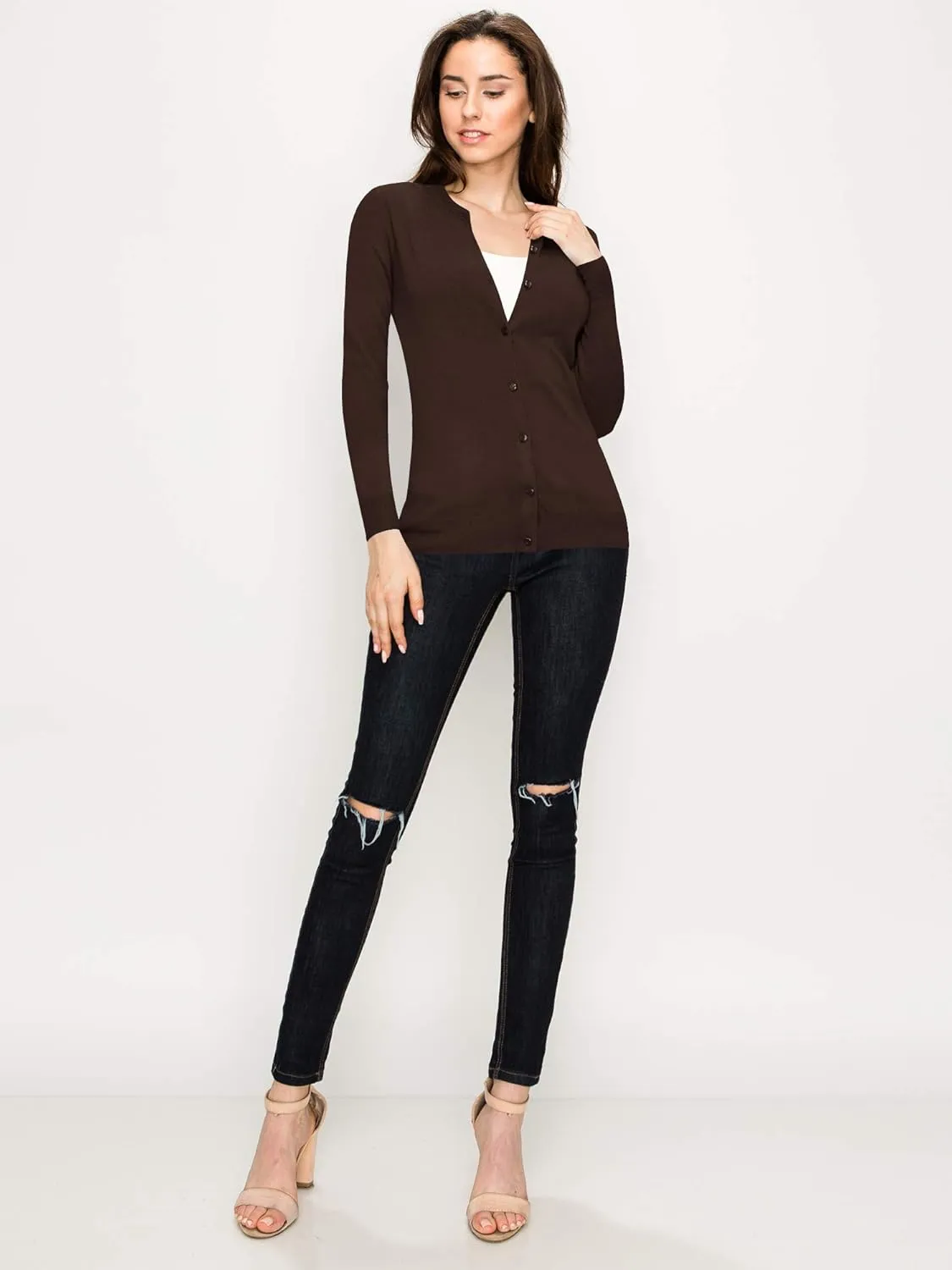 LL Womens Keep It Classic Round Cardigan