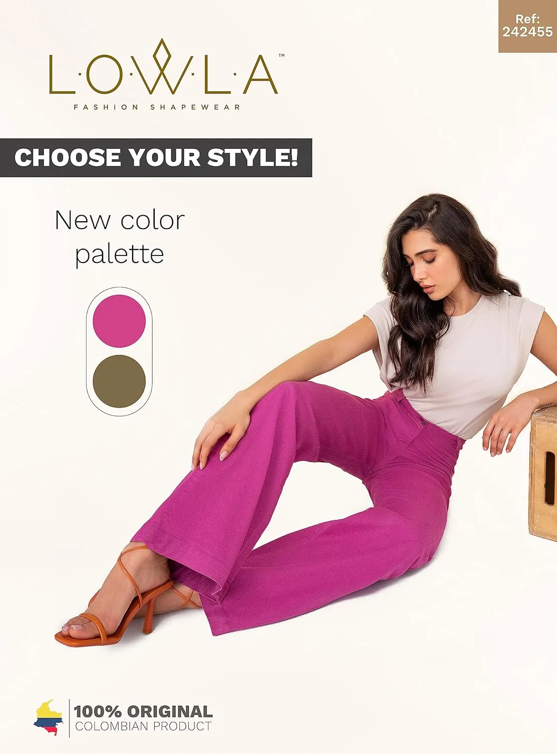 LOWLA Colombian Butt Lift Jeans for Women Pantalones Colombianos Levanta Cola