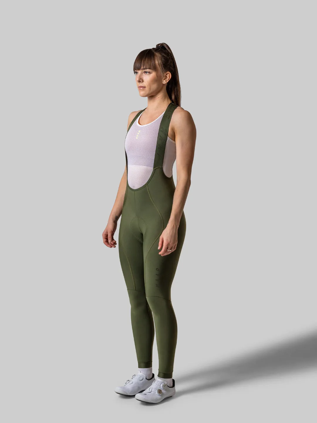 MAAP Team EVO Women's Thermal Bib Tights Bronze Green