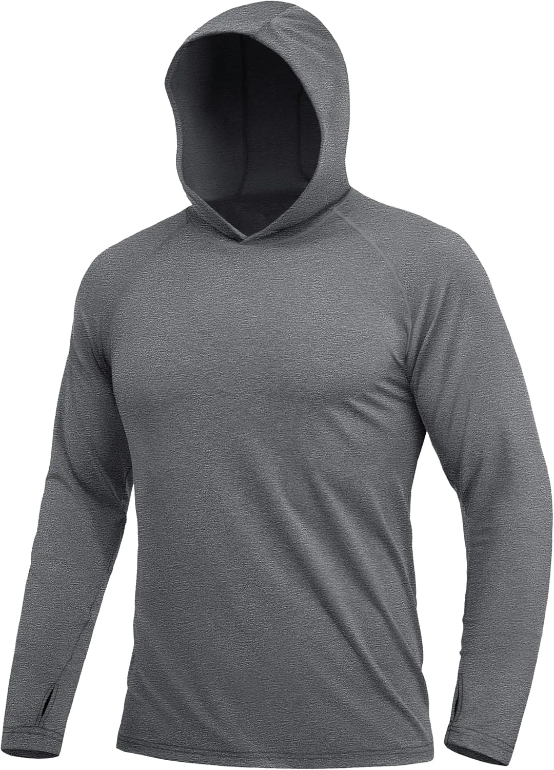 MAGCOMSEN Men's UPF 50  Sun Protection Hoodie Lightweight Long Sleeve Rash Guard Shirts Fishing Swim Athletic Workout