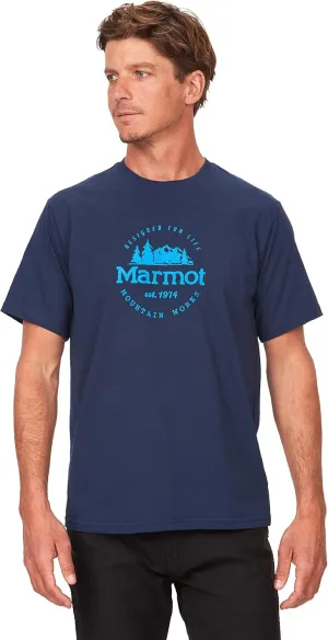 MARMOT Men's Logo T-Shirts - Printed Graphic on Cotton Tee