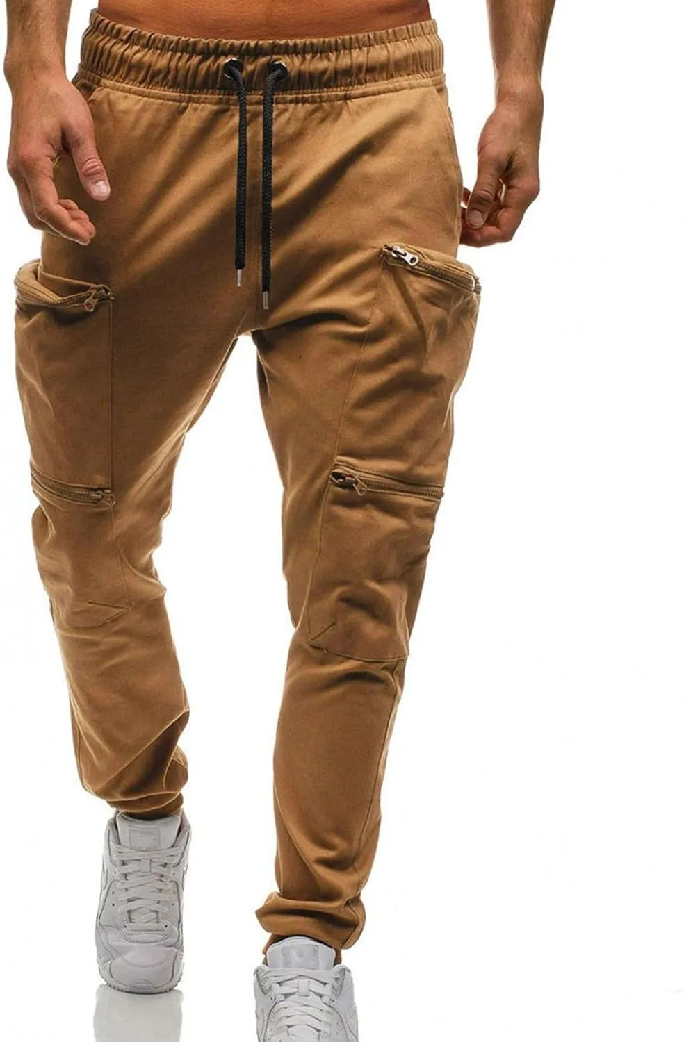 Maryia Men's Casual Joggers Pants Gym Workout Running Athletic Sweatpants Slim Fit Outdoor Fashion Long Chino Trousers
