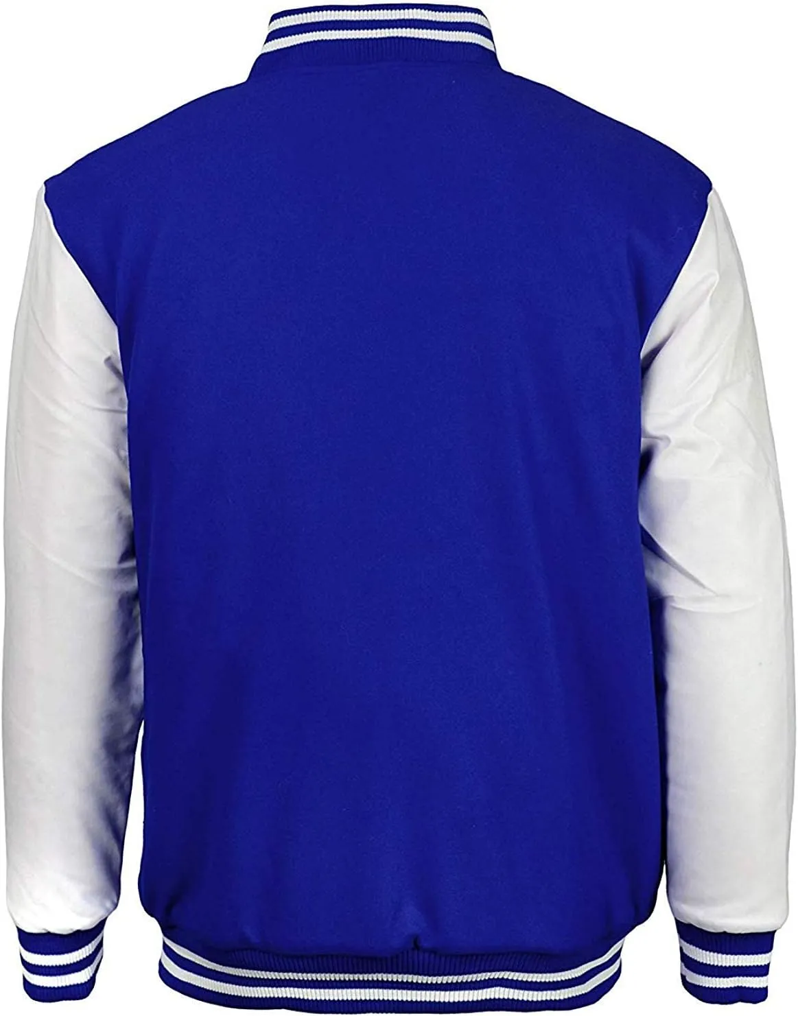 Maximos Men's LMJ Snap Button Front Classic Varsity Jacket