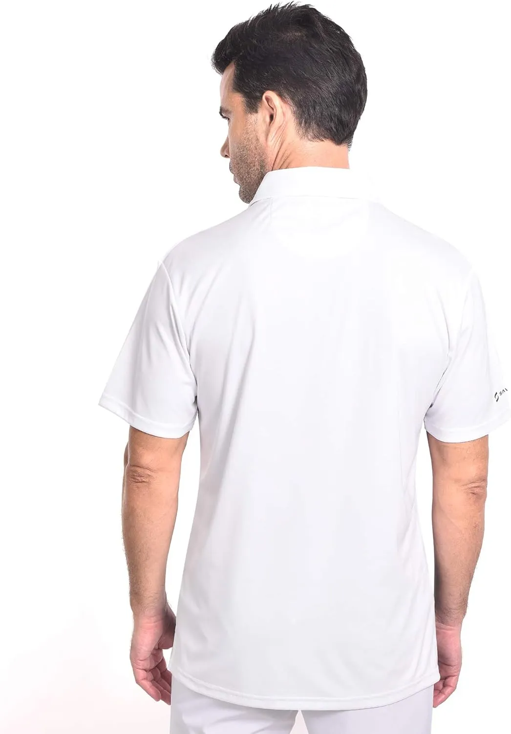 Mens Athletic Tennis Polo Shirt. Material Wicks Sweat and Dries Fast, Size S-2XL