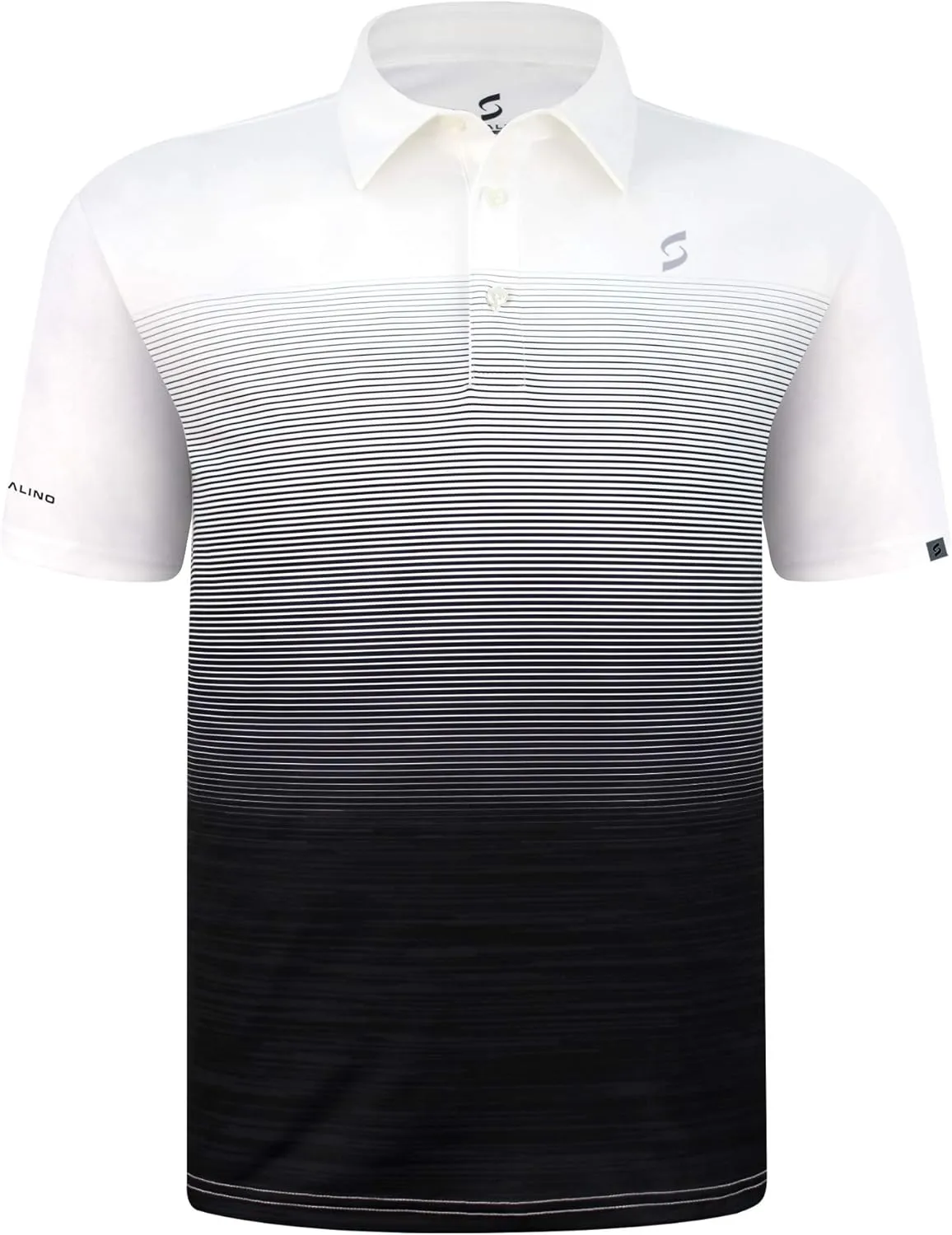 Mens Athletic Tennis Polo Shirt. Material Wicks Sweat and Dries Fast, Size S-2XL