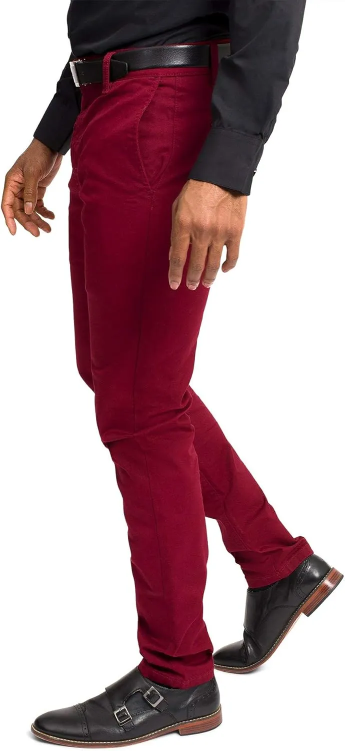 Men's Basic Casual Slim Fit Stretch Chino Pants