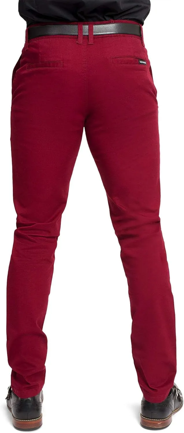 Men's Basic Casual Slim Fit Stretch Chino Pants