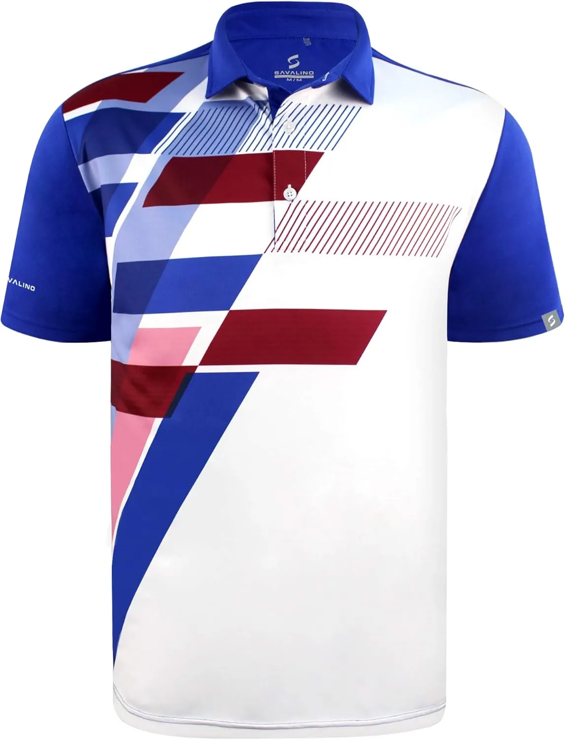 Men's Bowling Polo Shirts Material Wicks Sweat & Dries Fast, Size S-6XL