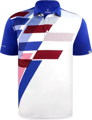Men's Bowling Polo Shirts Material Wicks Sweat & Dries Fast, Size S-6XL