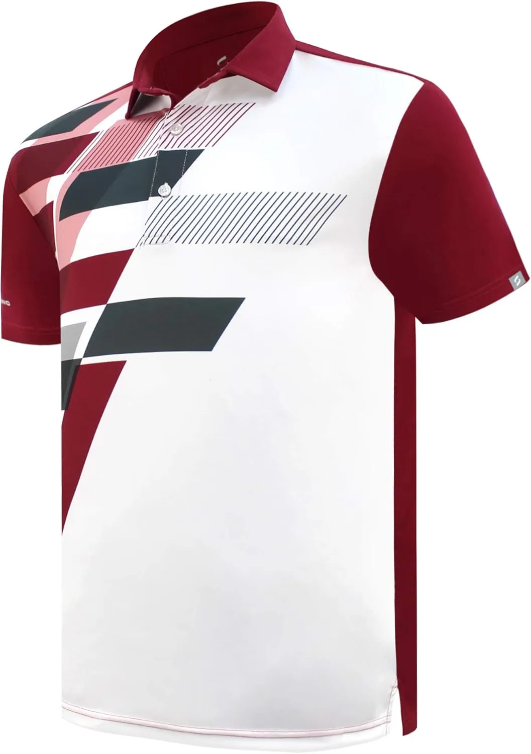 Men's Bowling Polo Shirts Material Wicks Sweat & Dries Fast, Size S-6XL