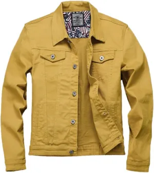 Mens Classic Slim Fit Trucker Denim Jean Jacket