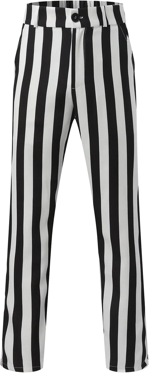 Mens Dress Pants Plus Size Slim Fit Skinny Trousers Classic Flat Front Business Casual Wedding Suit Pants with Pocket
