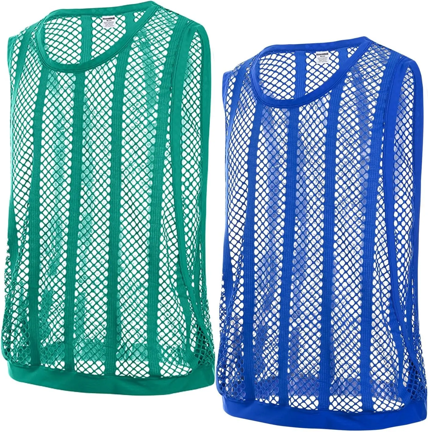 Mens Fishnet Tank Top Mesh Vest See Through Breathbale Sleeveless Shirts