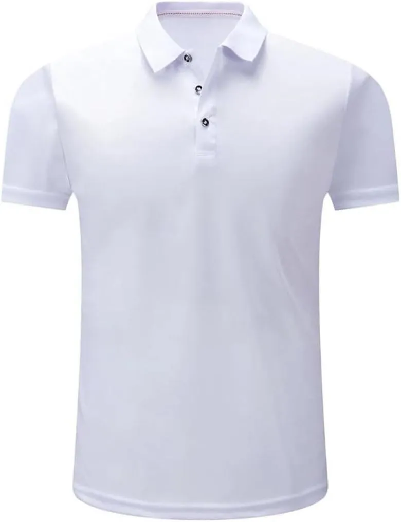 Men's Sport Short Sleeve Polo Shirts Summer Solid Quick Dry Golf Tennis Athletic Breathable Top