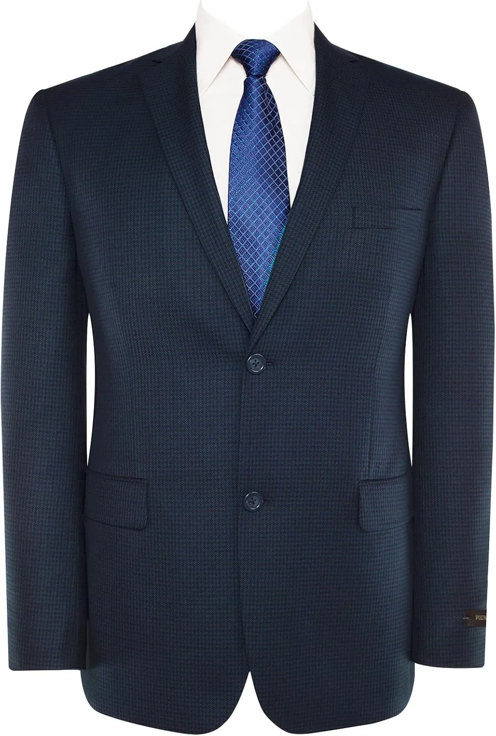 Men's Sports Coat Stylish Classic Fit Plaid Blazer 2 Button Single Breasted Spots Jacket for Casual Wear