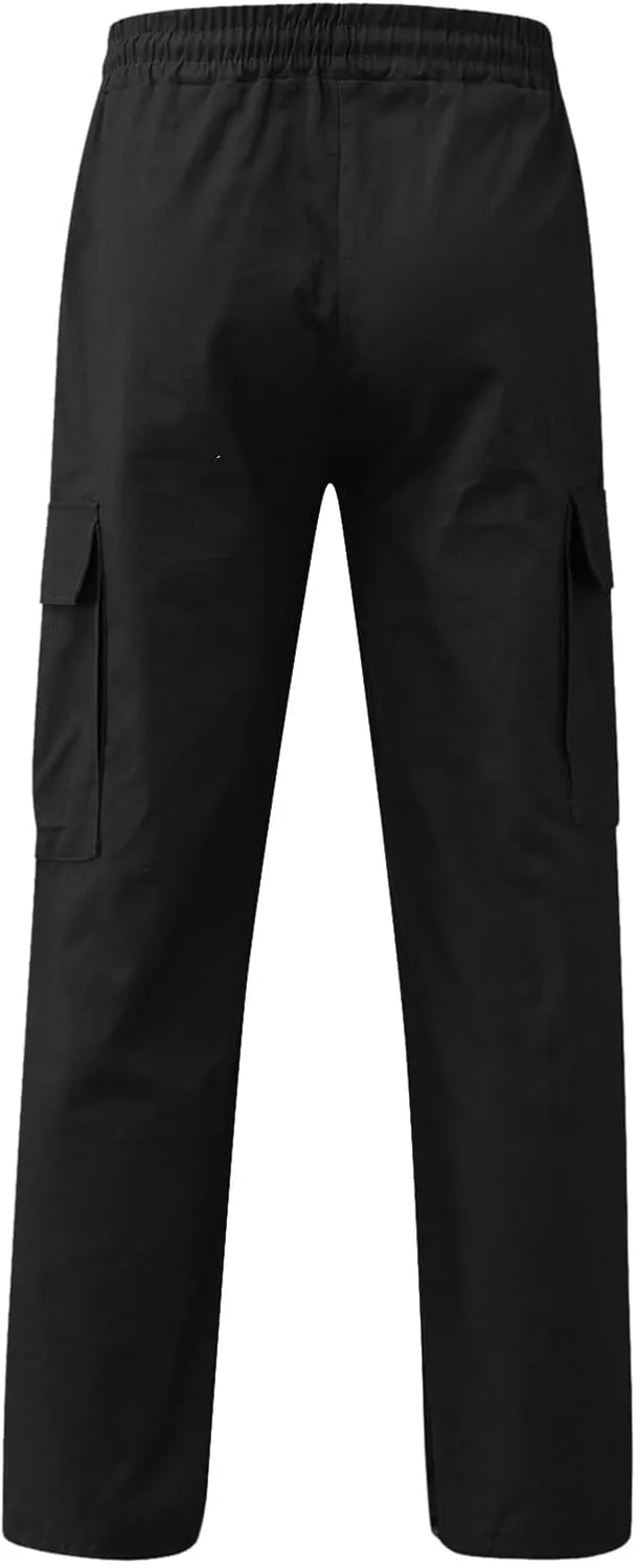Mens Stretch Work Pants Regular fit with Multi Pocket Quick Dry Summer Sport Pants for Men Daily and Cargo wear