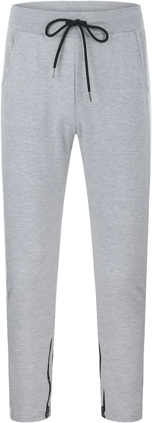 Mens Sweatpants with Pockets Hiking Linen Working Riding Elastic Waist Skinny Joggers Motorcycle Summer Cloth
