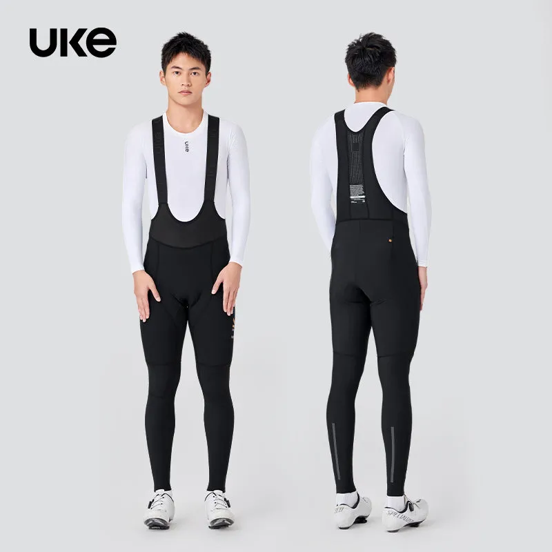 Men's Windproof Thermal Bib Tights PR-1 ShanSui-Black