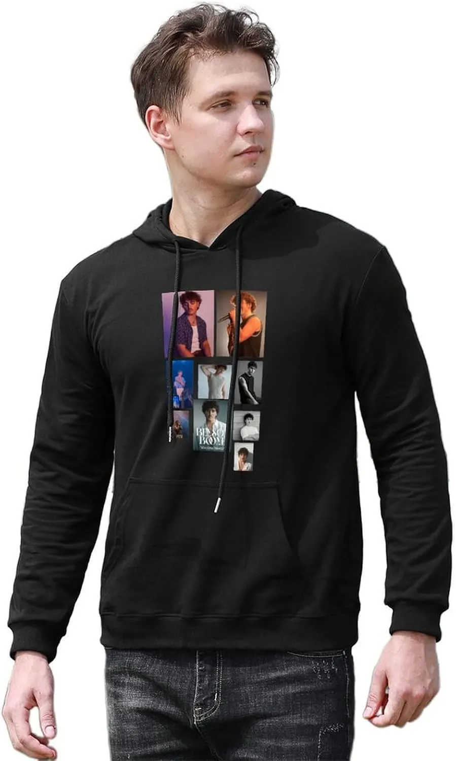 Mens Woman Hoodies Oversized Sweatshirts Casual Cotton Hooded Casual Long Sleeve Top Graphic Clothing