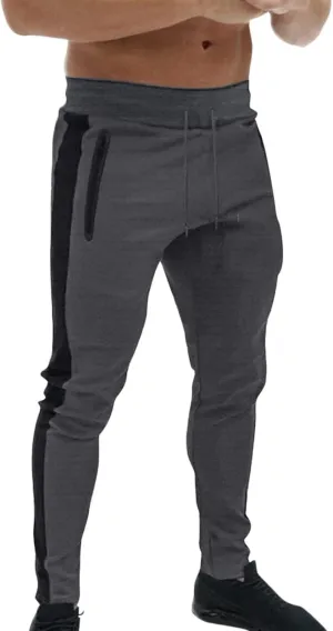 Mens Workout Cargo Sweatpants Pants Drawstring Waist Workout Outdoor Jogger Sweatpants Men Joggers Chino Cargo Pants