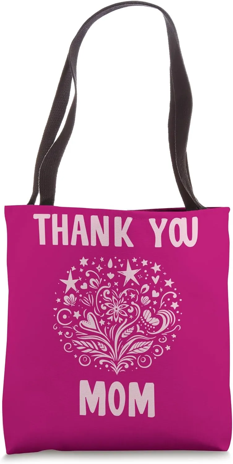 Merci Maman - Elegant Design and Full of Love Tote Bag