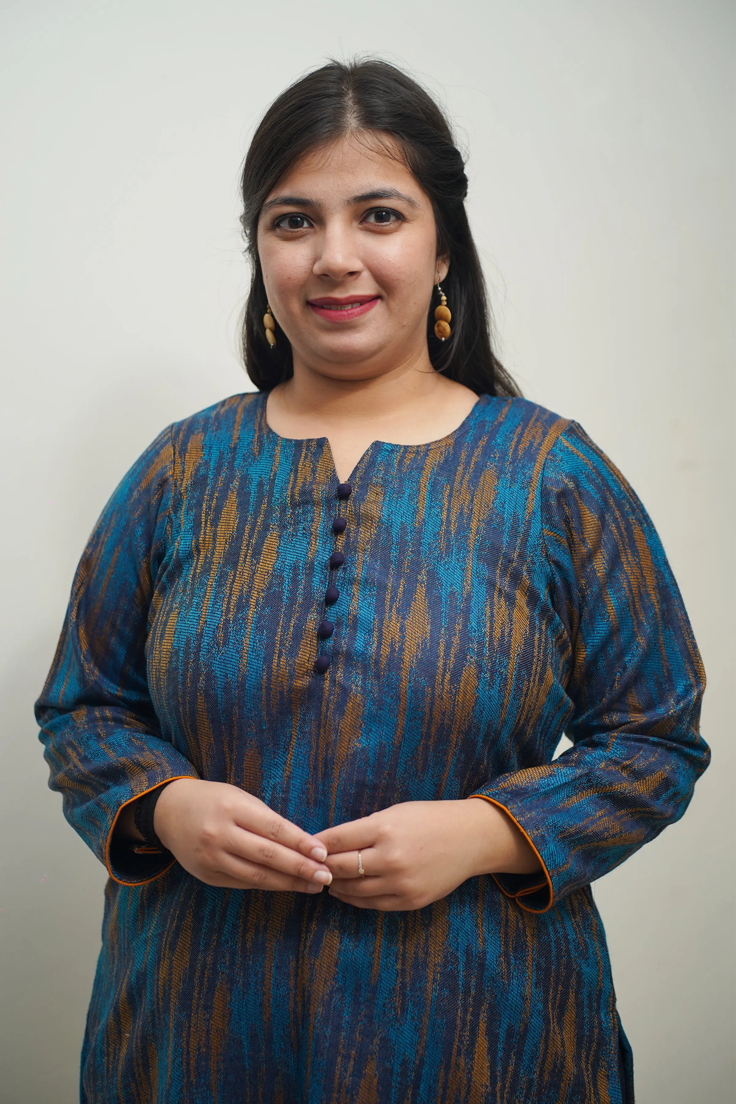 Midnight Weave Woollen Kurta Set