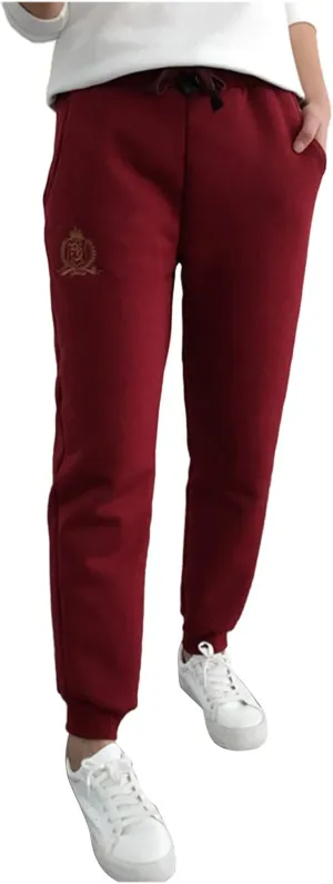 Miyaomn Women's Sherpa Fleece Lined Soft Warm Sweatpants Casual Solid Drawstring High Waisted Cinch Bottom Joggers Loungewear
