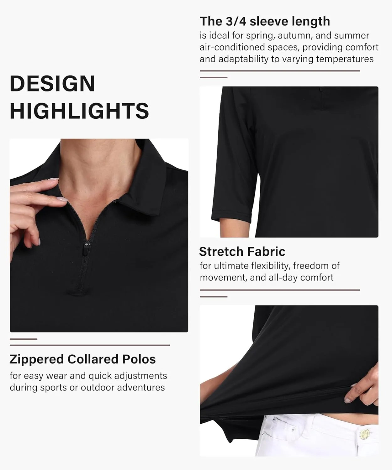 MoFiz Womens Short Sleeve Golf Polo Shirts Quick Dry Camo Lightweight UPF 50  Tennis Sports Athletic Tops Casual