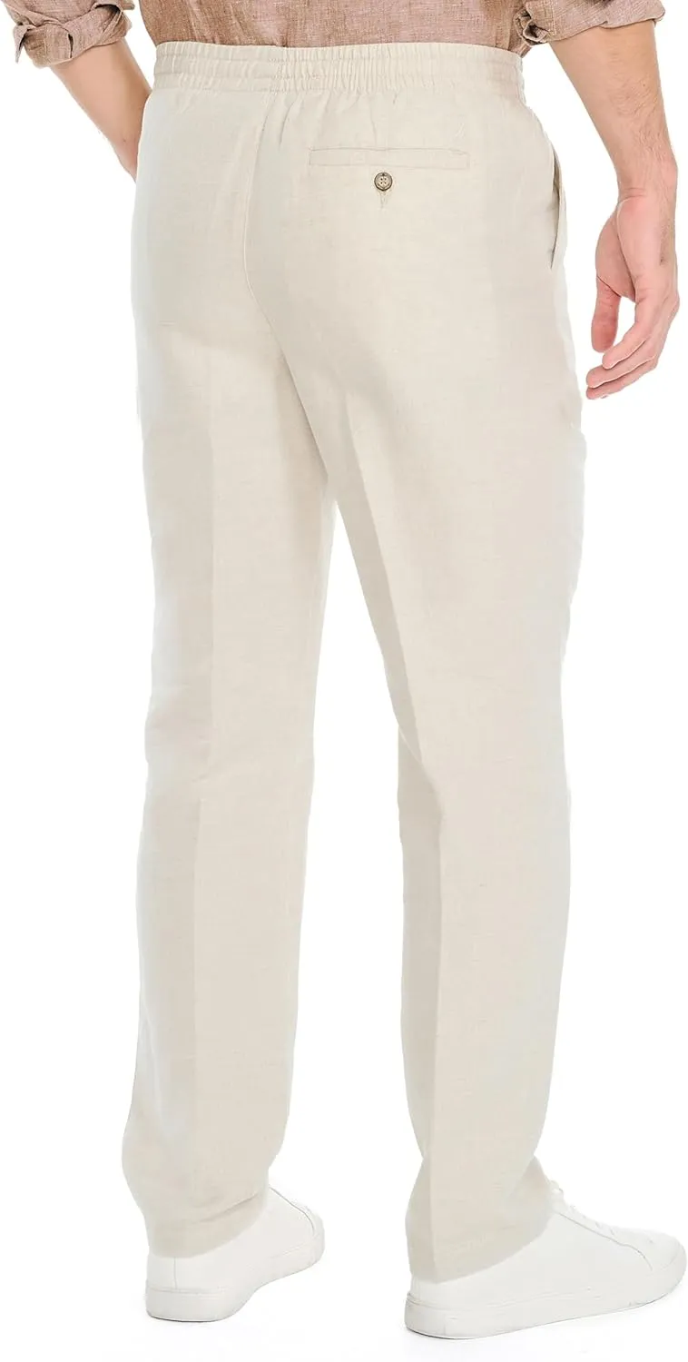 Nautica Men's Classic Fit Linen Drawstring Pant