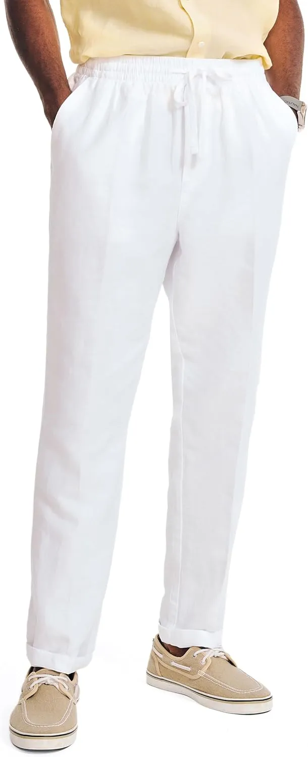 Nautica Men's Classic Fit Linen Drawstring Pant