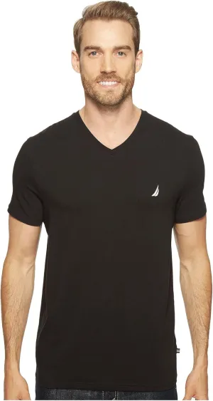 Nautica Men's Short Sleeve Solid Slim Fit V-Neck T-Shirt