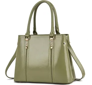 Nevenka Women's Patent Leather Top Handle Large Tote Lady Shoulder Bag Handbag satchel