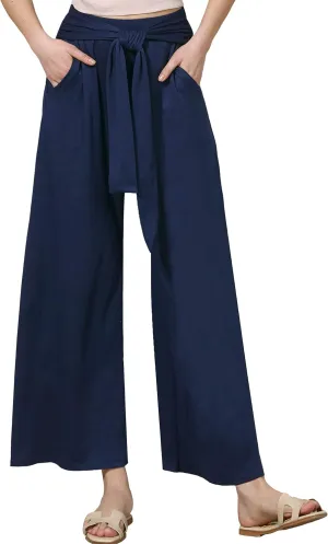 noflik Women's Comfy High Waisted Wide Leg/Bell Bottom Pants with Elastic Waistband