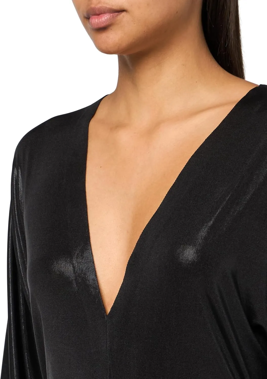Norma Kamali Women's Dolman V Neck Fishtail Gown