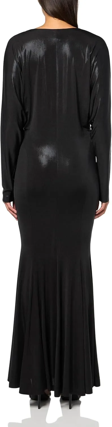 Norma Kamali Women's Dolman V Neck Fishtail Gown