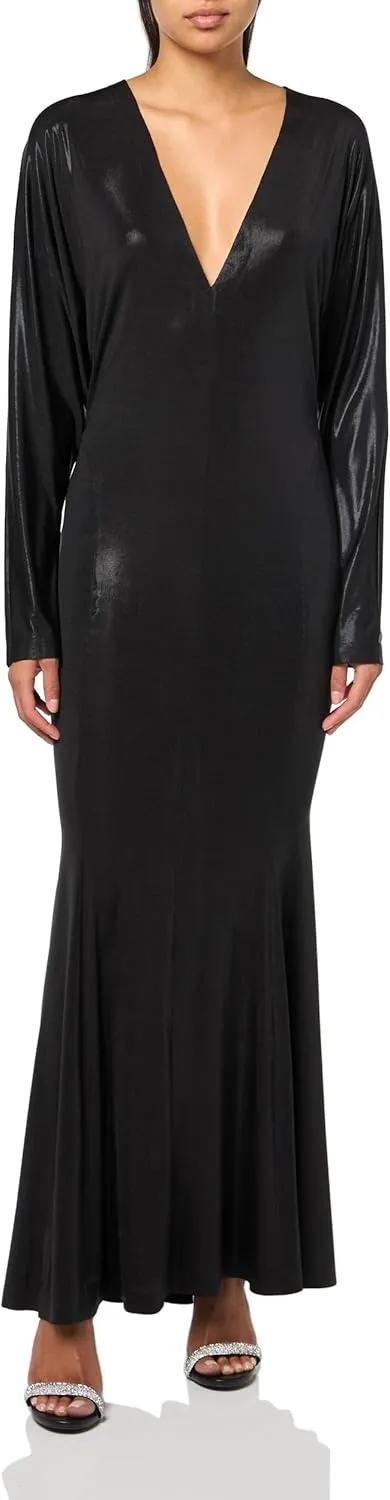 Norma Kamali Women's Dolman V Neck Fishtail Gown